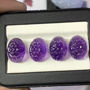 Hecho a mano 12x16 MM corte ovalado amatista Africana Natural piedras preciosas hermosas piedras preciosas sueltas para tallado de joyería - Product Image 4