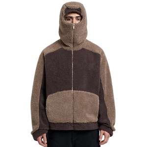 Sudadera con Capucha de Invierno para Hombre, Personalizada con Logotipo, 100% Algodón, Cierre Completo, Forro Polar Sherpa, Impresión Digital, Alta Calidad - Product Image 1