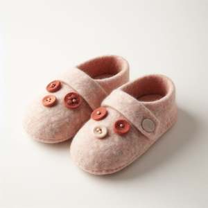 Pantofole in feltro dal design accattivante calzature invernali morbide per l'abbigliamento interno per la casa per le stagioni primaverili e autunnali - Product Image 2