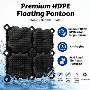 Piattaforma Galleggiante Modulare in Plastica, Pontile Galleggiante per Piscina, Utilizzabile per Attracco Moto d'Acqua - Product Image 3