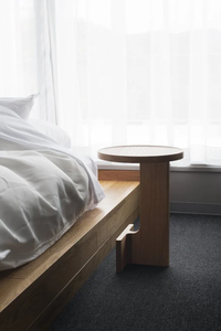 Mesa baja redonda moderna para café, té, cena para sala de estar o dormitorio, muebles elegantes - Product Image 3