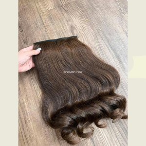 Premium CLIP IN Extensiones de cabello humano vietnamita Virgen Sin procesar Brillo natural Textura suave Exportación de fábrica OEM disponible - Product Image 2
