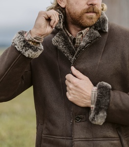 Veste d'hiver en cuir véritable pour homme, design haut de gamme, 100% haute qualité, imperméable, coupe-vent, col montant, manches longues, design personnalisé - Product Image 2