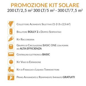 Système solaire thermique à circulation forcée Cordivari EcoBasic 200 litres, chauffe-eau solaire pour toits en pente - Product Image 3