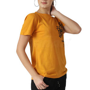 Camiseta de manga corta para mujer, ropa informal de calle, Camiseta de algodón de alta calidad para mujer, fabricante de Pakistán, camiseta para adultos - Product Image 3