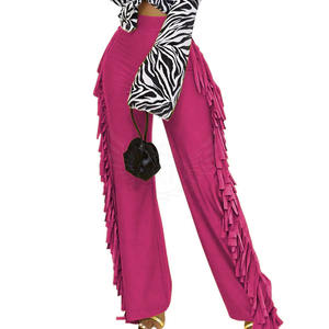 Pantalones de gamuza de mujer de color sólido al aire libre, pantalones de cuero genuino superventas, pantalones de gamuza de mujer de nuevo diseño - Product Image 3