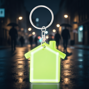 Porte-clés réfléchissant personnalisé Abrax, gadgets promotionnels avec autocollants et lumières - Product Image 3