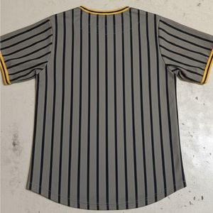 New Style Wholesale Cheap Price Sublimation Printing Plaid Letter Front Men's Baseball Jerseys Two Button OEM Service - Product Image 6