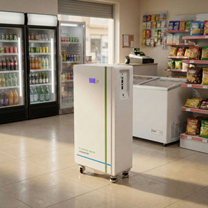 Batterie de stockage d'énergie domestique LiFePO4 à roues haute capacité 51,2 V 48 kWh, stockage solaire ESS CAN RS485 Parallèle IP55 Modulaire - Product Image 1