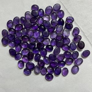 Cabujón de amatista Natural púrpura de alta calidad, tamaño personalizado, 8x15mm, piedra preciosa ovalada suelta calibrada y 100% auténtica - Product Image 3