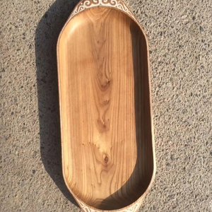 ADVANTAGE FARMOUSE, bandeja redonda de madera de acacia para servir, para cocina, hogar o Hotel, vajilla de estilo clásico para fiesta o ser de comida - Product Image 1