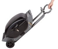 Barbecue portable moderne haut de gamme à gaz GPL pour extérieur, chariot en acier, fonction four à pizza, sécurité anti-déchets d'oxygène
