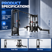 Machine de musculation BN Selectorized Weight Stack, équipement de salle de sport commercial, multi-gym 5 stations