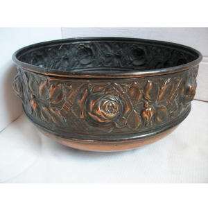 Cuenco de cobre de diseño Floral Premium, motivo tradicional, exhibición decorativa para REGALOS FESTIVOS, precio al por mayor - Product Image 1
