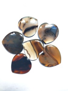 2025 mejor calidad Natural Montana ágata corazón piedras preciosas sueltas pendientes de alta calidad tamaño libre mejor producto Jaipur - Product Image 2