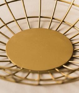 Cesta de alambre de acabado dorado de frutas metálicas atractivas de latón para utensilios de cocina y cesta de decoración de dormitorio de f s i - Product Image 5