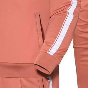 Personalizado de alta calidad de algodón chándal hombres Sudadera con capucha y Jogger conjunto de gran tamaño con cremallera sudaderas con capucha pantalones de chándal lavado conjunto de dos piezas para los hombres - Product Image 4