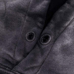 Hip Hop Streetwear surdimensionné de haute qualité Y2k personnalisation poids lourd impression graphique hommes lavage à l'acide à capuche - Product Image 2