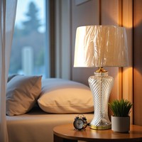 Lampes de table en verre LED modernes et décoratives pour l'éclairage intérieur et la décoration de la maison