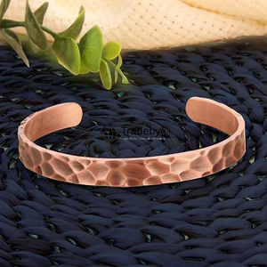 Bold <b>Copper</b> <b>Bangles</b> Premium Quality Statement Accessory Unisex Fashion Essential Gift by Tradebyd - Product Image 1
