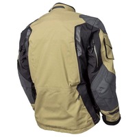 Veste de moto unisexe coupe-vent personnalisée Alligator Tex Noir Iris Jaune Fluo