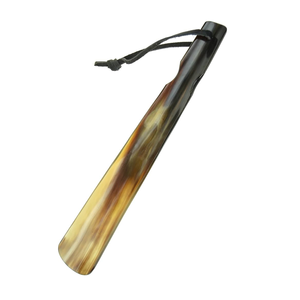 Premium Quality Handcrafted Natural Real Horn Shoehorn Luxury <b>Leather</b> Smooth Shoe Horn <b>Tool</b> - Product Image 3