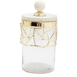 Recipiente de vidrio de calidad de exportación con diseño de hojas Recipiente elegante para especias Aperitivos disponibles al mejor precio - Product Image 2
