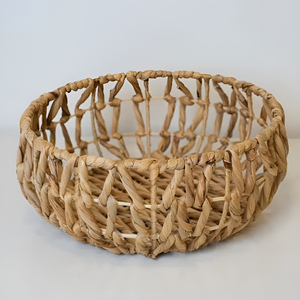 Decorative water hyacinth <b>baskets</b> <b>small</b> organizational <b>basket</b> natural fruit bread container - Product Image 5