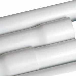 Hochwertiges starres Schutz rohr in PVC-Grau diam.50 für elektrische Systeme