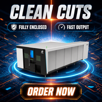 Máquina de Corte Láser de Tubos 3D de 6000w, Cortadora Láser CS SS 3015 6025, Totalmente Cerrada, de Doble Uso para Tubos y Placas