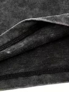 Épaule de goutte lavée à l'acide T-shirts pour hommes fabriqués au Pakistan Conception personnalisée Plusieurs couleurs Unique Party Wear quantité minimale de commande bas et qualité supérieure - Product Image 2