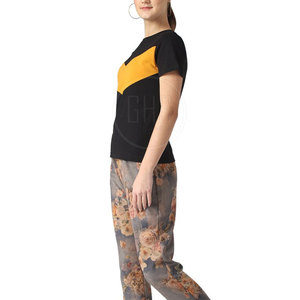 T-shirts en coton pour femmes imprimés sur mesure par OEM pour l'été personnalisés avec votre propre logo - Product Image 4
