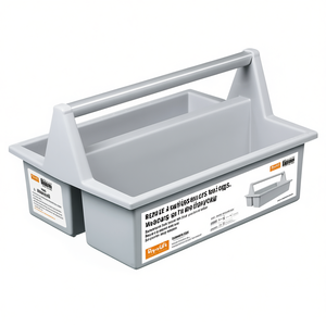 Laboratory Chemical and Oil Bottle <b>Plastic</b> Carrier Box with Rectangular Design by Burkle GmbH - Product Image 3