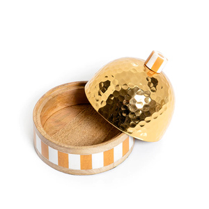 Dernier bol en bois d'acacia de conception la plus récente avec le support en métal pour les hôtels décoratifs de maison disponibles à un prix très abordable - Product Image 5