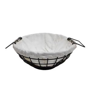 Latest Decorative Storage Containers <b>Cloth</b> & Iron Round Wire Bowl Nickel Plated <b>Silver</b> Color Fruit Bow in Bulk - Product Image 4