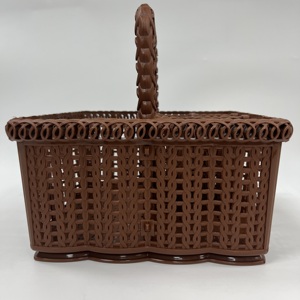 Panier de rangement en plastique multi-compartiments avec poignée Outil de cuisine pour ongles Organisation respectueuse de l'environnement-OEM d'usine du Vietnam - Product Image 3