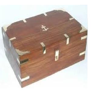 Boîte de rangement en bois d'acacia rectangulaire faite à la main organisateur en bois de travail de sculpture écologique pour la décoration intérieure - Product Image 5