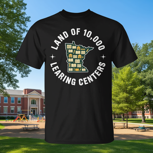 Camiseta de la marca Land of 10,000 Learning Centers Quality State, ropa promocional premium - Product Image 3