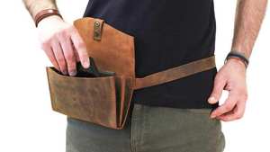 Sac banane de créateur en cuir véritable Sac banane pour hommes Ceinture en cuir Sac de poitrine pour l'extérieur Sac de voyage LWB-0095 - Product Image 4