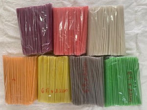 Paille de riz 6mm pour l'eau, café fabriqué au Vietnam pâtes de paille de riz comestibles colorées pour la fête paille de riz 6mm pour l'eau, café - Product Image 3