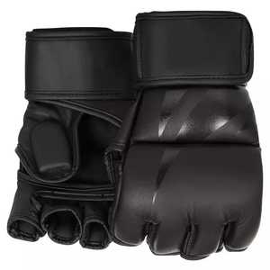 Gants de boxe MMA professionnels personnalisés bon marché d'usine Offre Spéciale le logo de personnalisation d'usine du Pakistan produit en noir - Product Image 1