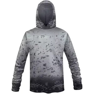 Sudadera con Capucha para Hombre, Protección Solar UPF 50, Manga Larga, Estampado por Sublimación, Anti-UV, Poliéster - Product Image 3