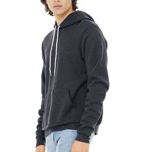 Sweat-shirts à capuche pour hommes, surdimensionnés, en coton lourd, sans cordon de serrage, avec impression numérique brodée - Product Image 5