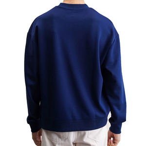 Sweat-shirts en molleton à col rond de haute qualité 2026, couleur unie, design simple, uniformes de fitness, logo personnalisable, grandes tailles, hauts de sport - Product Image 4