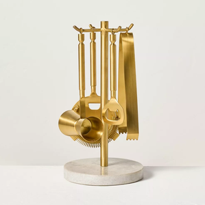 Wholesale Bar Tools Set Custom Bar Tools Gadgets Stainless Steel Bartender Kit Drinkware Hand Design Handle - Product Image 4