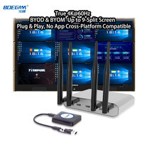 Solution de conférence sans fil BYOM, dispositif de partage d'écran 4K 60Hz, récepteur sans fil à 9 voies pour AirPlay Miracast
