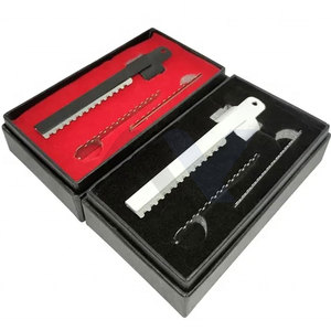 Muestra Gratuita de Anillo de Dedo para Peluquería de Acero Inoxidable de Alta Calidad, Herramienta de Peluquería, Navaja de Entresacar, Navajas de Dedo para Barbería - Product Image 1