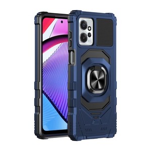Fundas Magnéticas con Anillo para Motorola G Play 2024, Color Azul - Product Image 1
