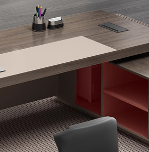 Urban Executive Wooden Panel <b>Desk</b> Modular Customizable Commercial Office Furniture Boss CEO Home School Hotel Manager Table Wor - Product Image 4