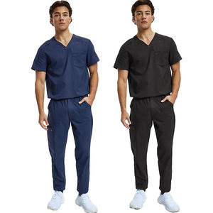 Vêtements de gommage d'infirmière de haute qualité pour hommes, tissu doux anti-rides à séchage rapide, uniformes d'hôpital à la mode - Product Image 3